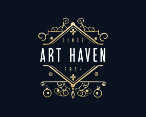 Luxury Art Deco Studio logo design