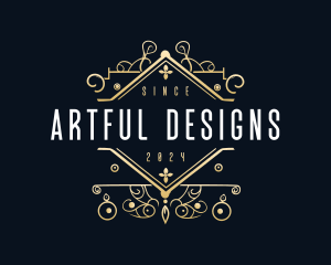 Luxury Art Deco Studio logo design