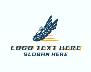Triathlon - Sports Wing Shoes logo design