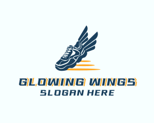 Sports Wing Shoes logo design