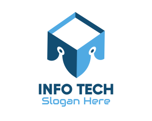 Information - Tech Information Box logo design