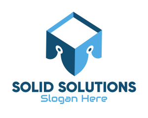 Solid - Tech Information Box logo design