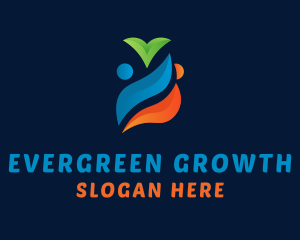 Growing - Community Tree Planting logo design