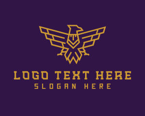 Gold - Eagle Wings Luxury logo design