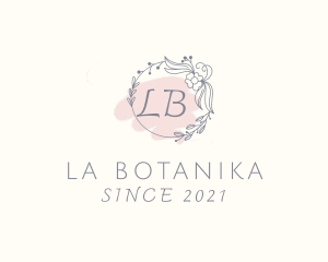 Floral Leaf Vine  logo design