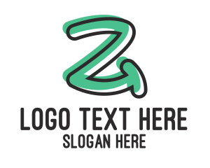 Childish - Handwritten Letter Z logo design