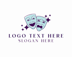 Coach - Art Theatre Mask logo design