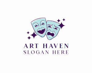 Art Theatre Mask logo design