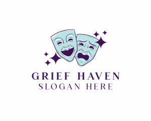 Tragedy - Art Theatre Mask logo design