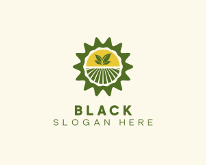 Vegan - Sun Farm Planting logo design