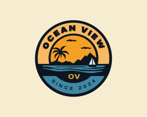 Beach Vacation Getaway logo design