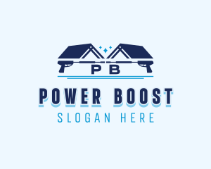 Home Roof Power Washer logo design