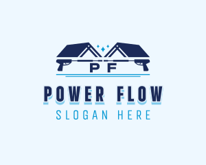 Home Roof Power Washer logo design