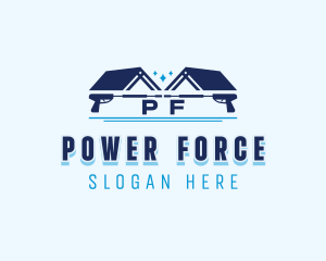 Home Roof Power Washer logo design