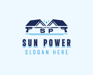 Home Roof Power Washer logo design