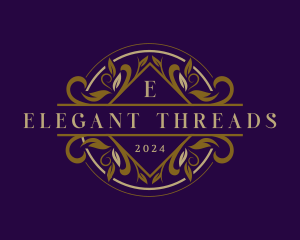 Elegant Leaf Wreath logo design