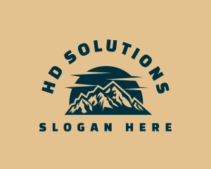 Mountain Outdoor Adventure logo design