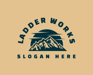 Mountain Outdoor Adventure logo design