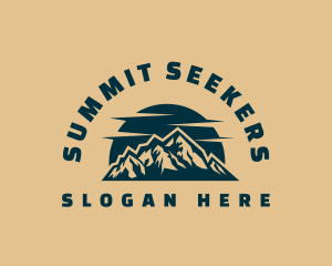 Mountaineering - Mountain Outdoor Adventure logo design