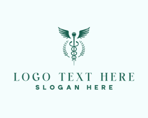 Wings - Caduceus Medical Healthcare logo design