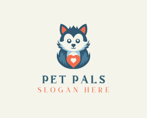 Cat Heart Pet Clinic logo design