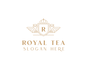 Royal Owl Shield logo design