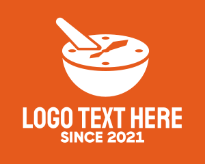 Recipe - Mixing Bowl Timer logo design