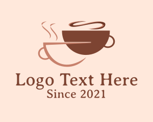 Coffee Cup - Hot Coffee Espresso logo design