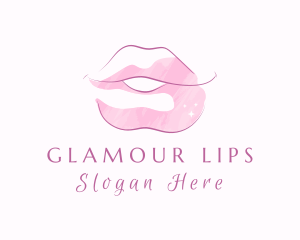 Lipstick Mouth Cosmetics  logo design