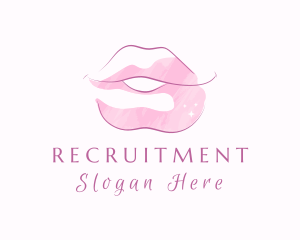 Makeup Artist - Lipstick Mouth Cosmetics logo design