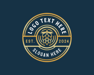 Luxury - Brewery Hops Classic logo design