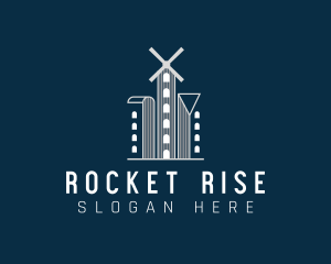 High Rise Real Estate logo design