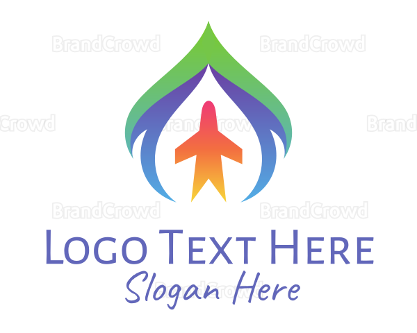 Travel Airplane Logo