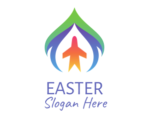 Multicolor - Travel Airplane logo design