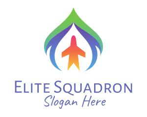 Squadron - Travel Airplane logo design