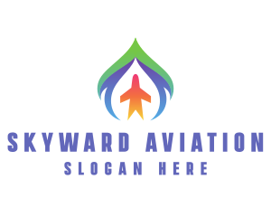 Travel Airplane logo design