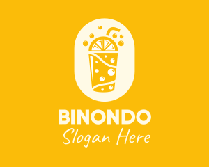 Yellow Lemonade Drink Logo