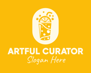 Yellow Lemonade Drink logo design