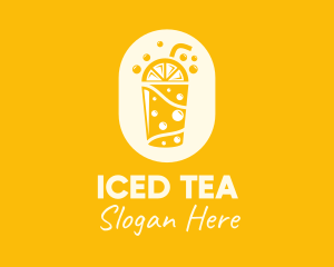 Yellow Lemonade Drink logo design