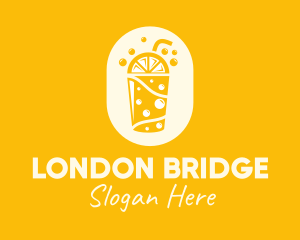 Yellow Lemonade Drink logo design