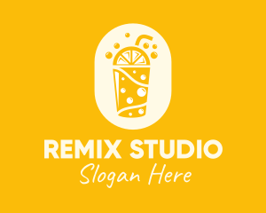 Yellow Lemonade Drink logo design