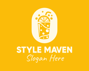 Yellow Lemonade Drink logo design