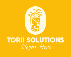 Yellow Lemonade Drink logo design