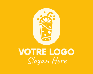 Yellow Lemonade Drink logo design