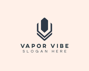 Marketing Geometric Letter V logo design