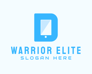 Mobile Device Letter D  Logo
