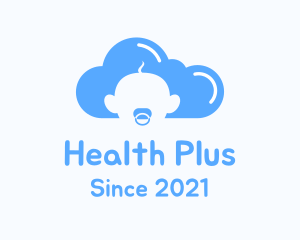 Blue Cloud Baby logo design