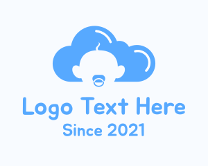 Social Service - Blue Cloud Baby logo design