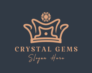 Royal Gemstone Crown logo design