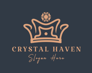 Royal Gemstone Crown logo design